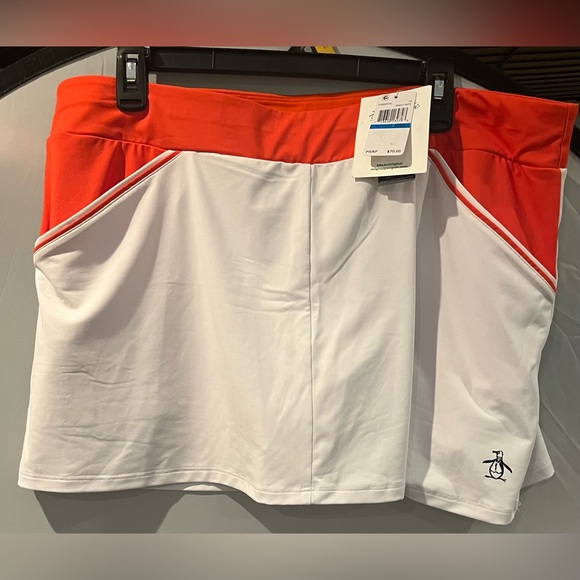 Original Penguin Orange and White Skirt - Picture 1 of 6